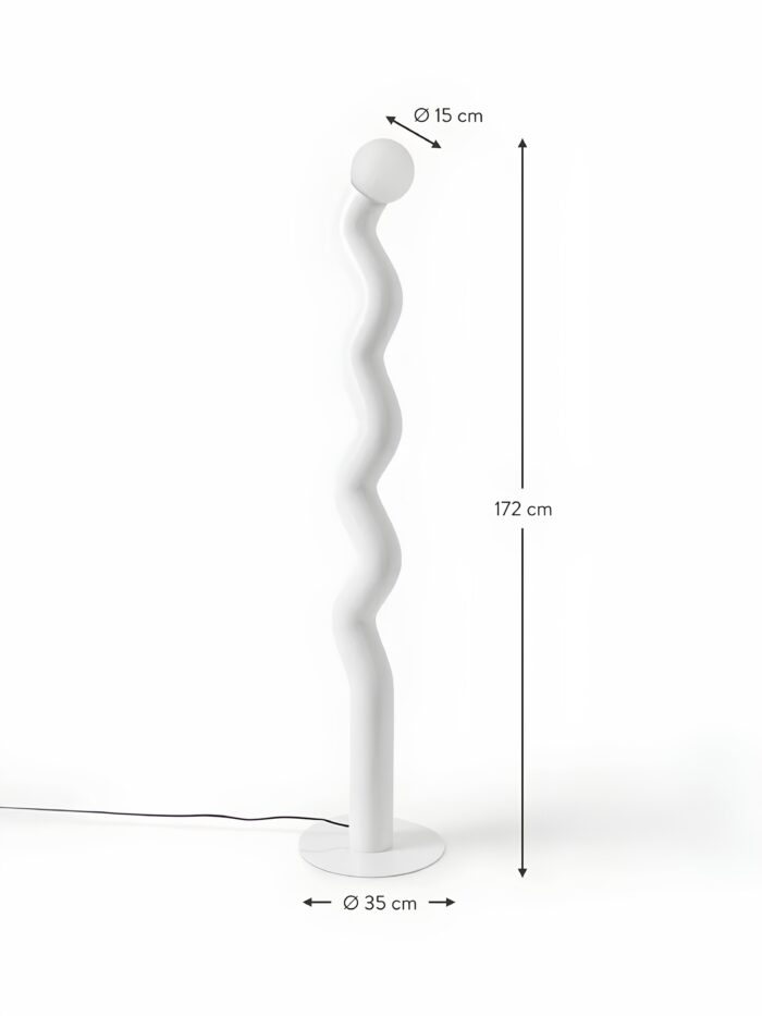 Modern Tasarım Renkli Pipet Lambader - Görsel 5