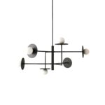 Miro Modern Sarkıt Avize - Cam Küre & Metal Gövde - Görsel 3