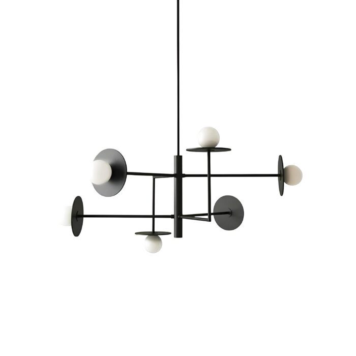 Miro Modern Sarkıt Avize - Cam Küre & Metal Gövde - Görsel 3