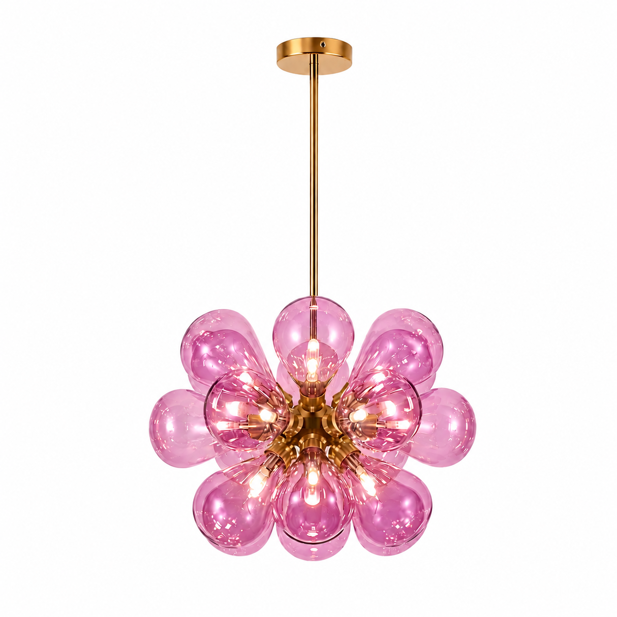 4 Pembe Renk Bloom Avize - Görsel 1